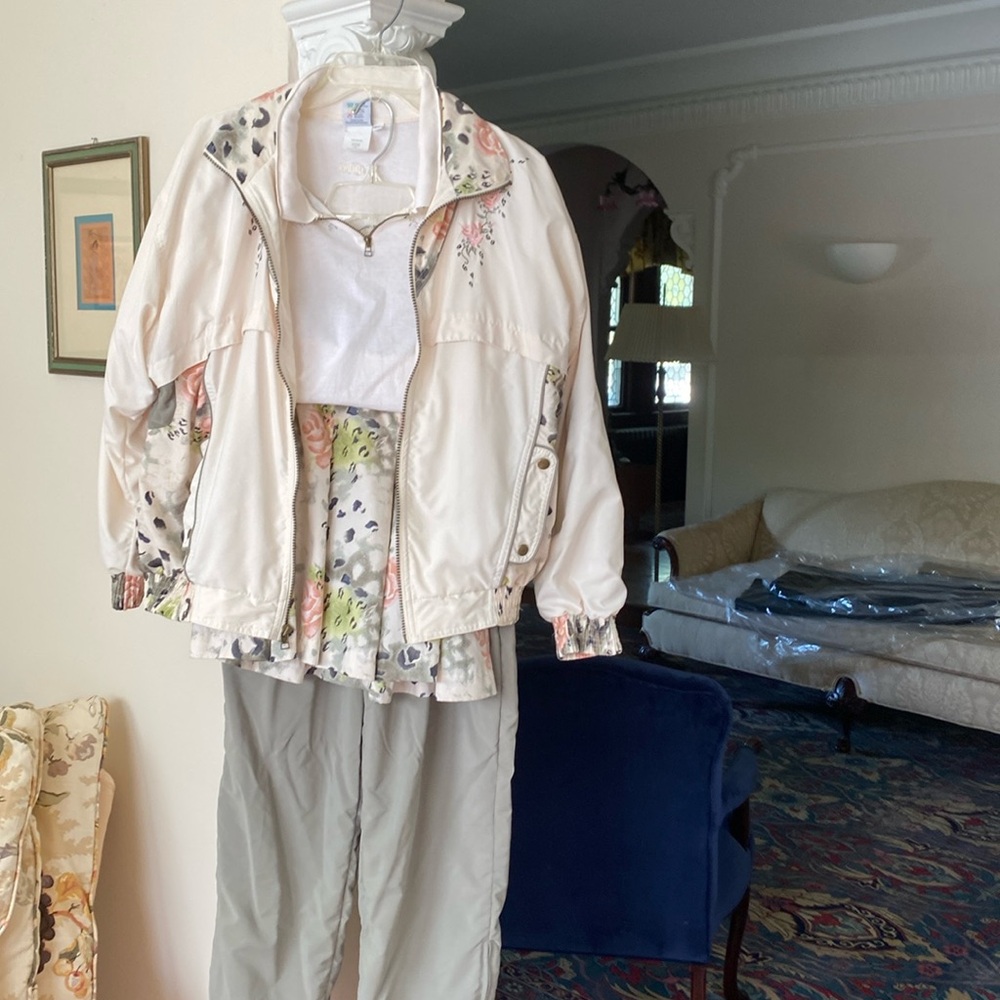 Prince 5 Piece Tennis Set Jacket, Pleated Skirt, Cropped Top, Polo Top & Pants M
